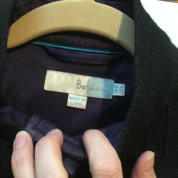 Boden black Wool Blend Jacket. Size 6 - Picture 3 of 5